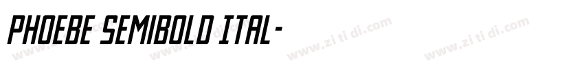 Phoebe SemiBold Ital字体转换